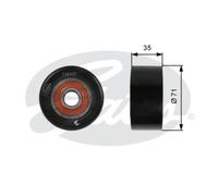 GATES Rullo Di Guida Per Cinghia A V Per Mazda CX-7 2.2 MZR-CD 6 T36417