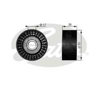 GATES Rullo Di Guida Per Jeep Grand Cherokee III 5.7