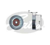 GATES Rullo Di Guida Per Toyota Yaris 1.0 Daihatsu T36395