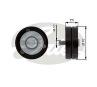 GATES Rullo Guida Per Cinghia A Vite Chrysler Voyager IV 2.8 CRD