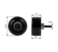 GATES T36186 Galoppino/Guidacinghia, Cinghia Poly-V per FORD,LDV