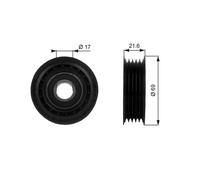 GATES T36189 Galoppino/Guidacinghia, Cinghia Poly-V per MERCEDES-BENZ