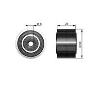 GATES T36191 Galoppino guidacinghia cinghia Poly-V