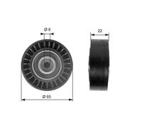 GATES T36258 Galoppino/Guidacinghia, Cinghia Poly-V per MERCEDES-BENZ