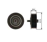 GATES T36262 Galoppino guidacinghia cinghia Poly-V con scanalature