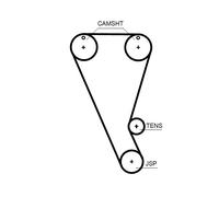 GATES T363HOB Cinghia dentata per FORD,FORD USA