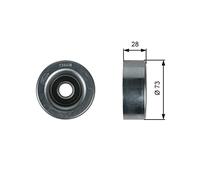 Puleggia di rinvio/guida, cinghia trapezoidale GATES DriveAlign™ T36418