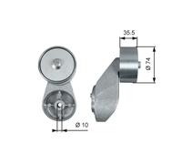 GATES T36501 Galoppino/Guidacinghia, Cinghia Poly-V per MERCEDES-BENZ
