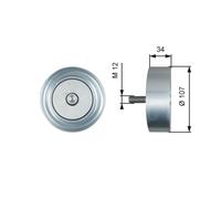 GATES T36515 Galoppino/Guidacinghia, Cinghia Poly-V per MERCEDES-BENZ