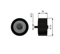 GATES T36623 Galoppino/Guidacinghia, Cinghia Poly-V per RENAULT TRUCKS,VOLVO