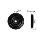 GATES T38040 Galoppino/Guidacinghia, Cinghia trapezoidale per CHRYSLER,DODGE,EAG