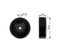 GATES T38042 Galoppino guidacinghia cinghia Poly-V 90mm per JEEP CHEROKEE (XJ)