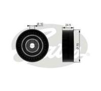 GATES T38071 Galoppino guidacinghia, cinghia Poly-V