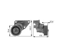 GATES T38158 Rullo tenditore cinghia Poly-V 79,5mm per CHEVROLET TAHOE (B2W)