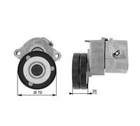 Gates T38213 Rullo di serraggio, cinghia a cuneo