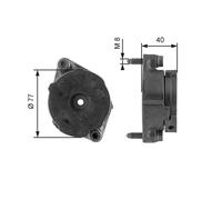 GATES T38345 Rullo tenditore cinghia Poly-V