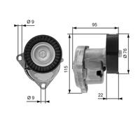 GATES T38448 Tendicinghia, Cinghia Poly-V per KIA