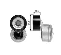 Gates Tenditore cinghia DriveAlign T38640 per cinghia a V