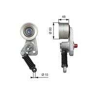 GATES T38705 Tendicinghia, Cinghia Poly-V per MERCEDES-BENZ