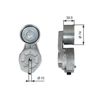 GATES T38707 Tendicinghia, Cinghia Poly-V per IVECO