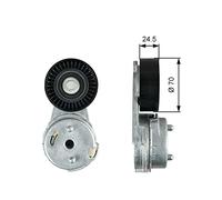 GATES T39072 Rullo tenditore cinghia Poly-V Rullo tendicinghia Puleggia tendicinghia Rullo tenditore cinghia