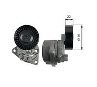 GATES T39217 Rullo tenditore cinghia Poly-V Rullo tendicinghia Puleggia tendicinghia Rullo tenditore cinghia