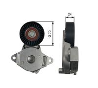 GATES T39246 Tendicinghia, Cinghia Poly-V per DAIHATSU,TOYOTA