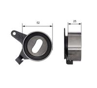 GATES T41031 Rullo tenditore, cinghia dentata