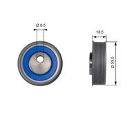 GATES T41038 Rullo tenditore, Cinghia dentata per BYD,CHERY,FIAT,GREAT WALL,HAVA