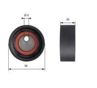 GATES T41064 Rullo tenditore, cinghia dentata