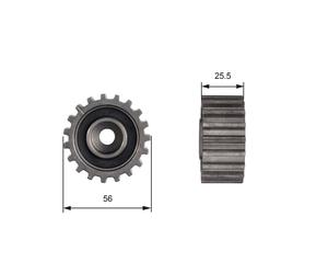 GATES T42000 Galoppino/Guidacinghia, Cinghia dentata per FORD