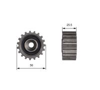 GATES T42000 Puleggia Di Guida/Deviazione, Cinghia Di Distribuzione Per FORD
