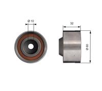 GATES T42017 Galoppino/Guidacinghia, Cinghia dentata per CHERY,FIAT,FORD AFRICA,
