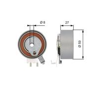 GATES T43139 Rullo tenditore, cinghia dentata