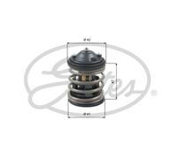 GATES Termostato Refrigerante 87°C per BMW X3 TH47487G1