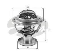 GATES Termostato Refrigerante 87°C Per Jaguar S-Type Maverick Mondeo III Turnier