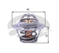 GATES Termostato Refrigerante 91°C Per Ford Escort II Granada Turnier TH00391G1