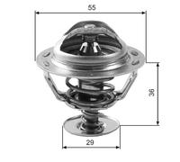 GATES TH12283G1 Termostato, refrigerante per HYUNDAI