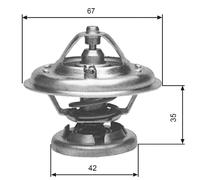 GATES TH12680G1 Termostato, refrigerante per DAEWOO,MERCEDES-BENZ,PUCH,SSANGYONG