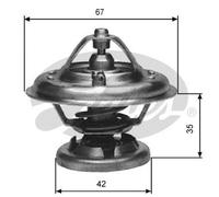 GATES TH12685G1 Termostato, Refrigerante per Daewoo, Mercedes-Benz, Puch ,