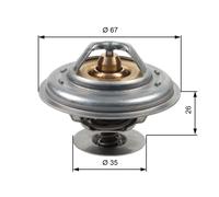 GATES TH13287G1 Termostato, refrigerante per AUDI,BENTLEY,VW