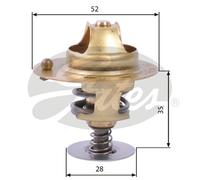 GATES TH14178G1 Termostato, refrigerante per HONDA,ROVER