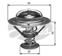 GATES TH27082G1 Termostato, refrigerante per CHRYSLER,DODGE,HONDA,HYUNDAI,HYUNDA