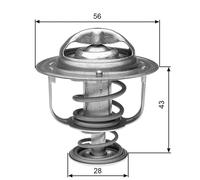 GATES TH31271G1 Termostato motore per OPEL Movano Kastenwagen (X70) 71°C