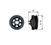 GATES TVD1139 Puleggia cinghia albero a gomiti