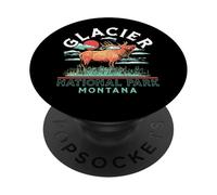 Gates Vintage Montana Bull Elk Glacier National Park Retro PopSockets PopGrip Adesivo