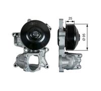 GATES WP0121 Pompa acqua per BMW 3 Limousine (E90) 1 Schrägheck (E87) X3 (E83)