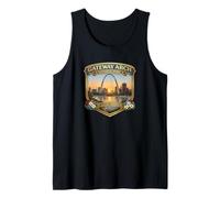 Gateway Arch National Park Alaska Novelty Graphic Souvenir Canotta