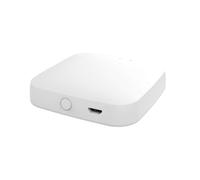 Gateway HUB ZigBee 3.0, WiFi 2.4G, App TUYA Smart Life, Supporta Fino a 50 Dispositivi, Bianco, 65x65x15mm, 5V 1A (Alimentatore Escluso)