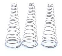 GatherTOOL 1/5/10pcs Diametro del filo 0.5mm/1.8mm/2mm 304 Acciaio inossidabile Conico Compressione Molla Torre Molle a Torre Conico Pressione Molla Diametro Filo 0.5-2mm